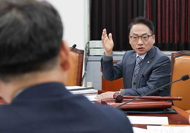 국회 정보위원회 더불어민주당 간사인 박선원 의원이 5일 오전 국회에서 열린 정보위원회 2025년도 국방정보본부 등에 대한 국정감사에서 발언하고 있다. 국회사진기자단