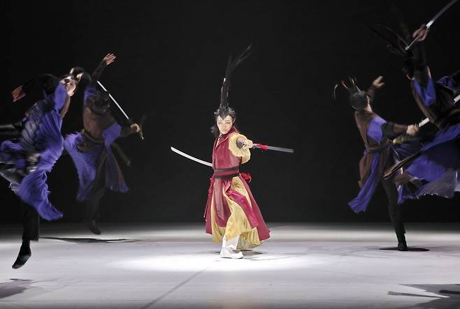 6일 서울 종로구 세종문화회관 M씨어터에서 열린 서울시무용단 공연 '미메시스'의 시연 행사. / 사진출처. 연합뉴스.