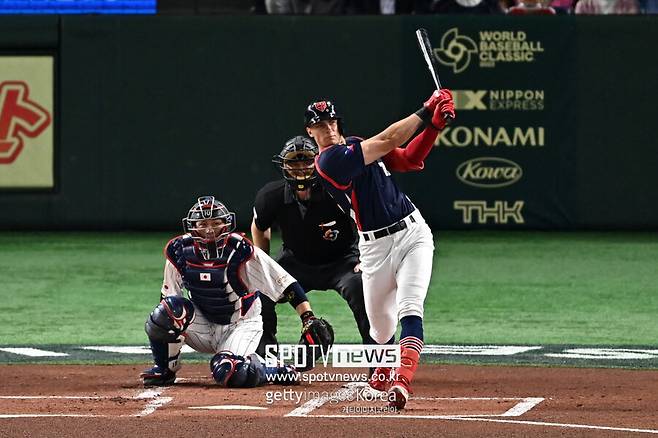 ▲ 마렉 흘룹은 중국전 희생플라이로 체코의 WBC 첫 득점을 올린 선수다. 미국 독립리그에서 뛰다 일본 프로야구 요미우리 자이언츠와 육성선수 계약을 맺었고, 올해 2군에서 홈런 4개를 기록했다.