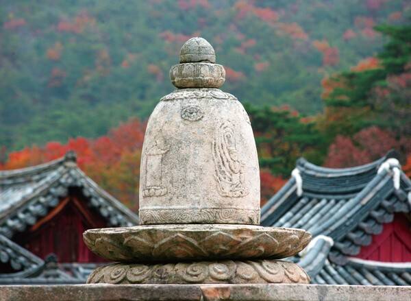 양산 통도사 봉발탑.