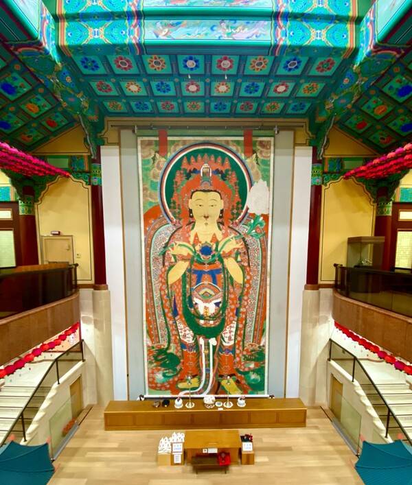 양산 통도사성보박물관 중앙홀.