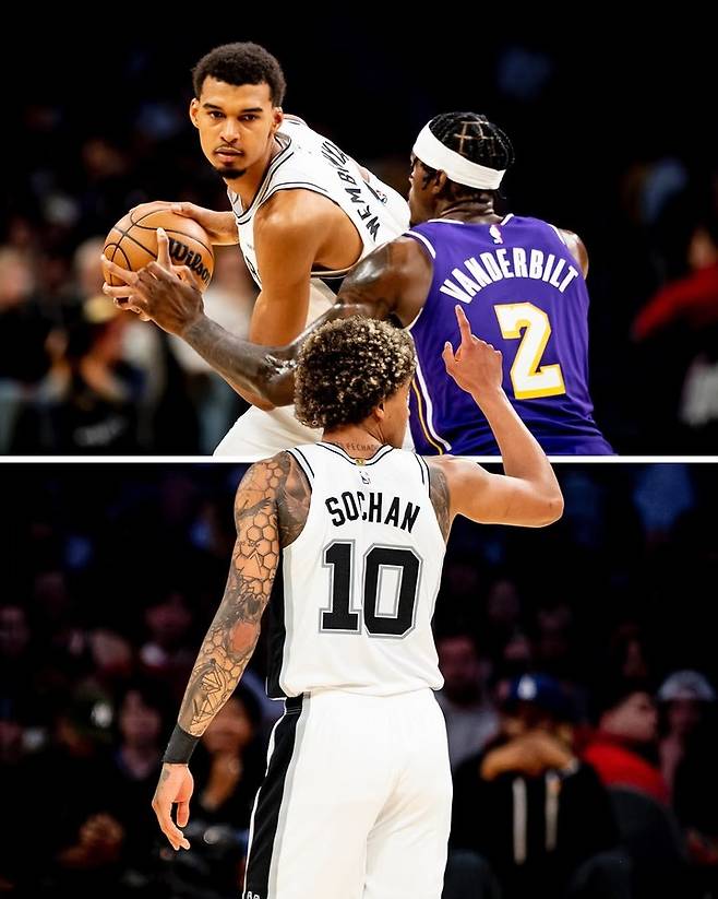 (위에서부터) 빅터 웸반야마, 제레미 소찬