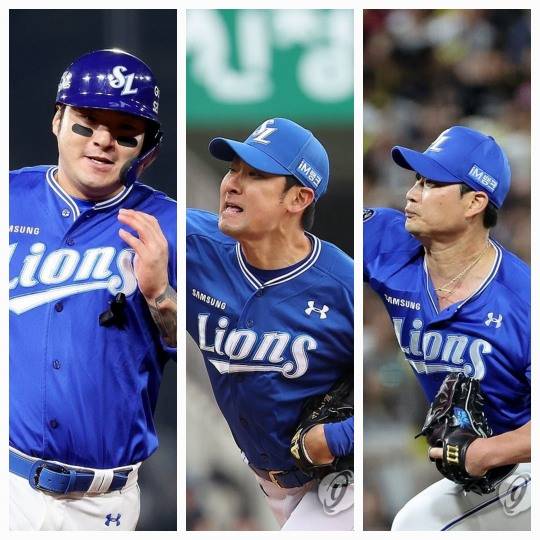 왼쪽부터 박병호, 임창민, 오승환