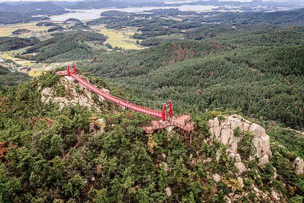 2023³â Á¶¼ºµÈ ¹éÈ»ê ±¸¸§´Ù¸®. µÎ °³ÀÇ ¾ÏºÀÀÎ 'ºÀºÀ´ë'¸¦ ÀÕ°í ÀÖ´Ù. žȰú ¼»ê ÀÏ¿øÀÌ ÈÍÇϰí, ±¹³» ÃÖÃÊ, ÃÖ´ë ÇØ¾ç»ý¹°º¸È£±¸¿ªÀ̶ó´Â °¡·Î¸²¸¸ÀÌ ºÏÂÊ¿¡ ÆîÃÄÁø´Ù.