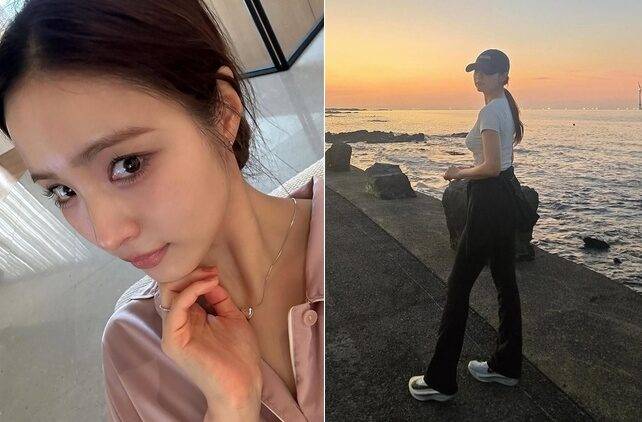 배우 신세경이 프랑스 파리에서 40일 동안 시간을 보내는 중에도 러닝을 꾸준히 하는 모습을 공개했다. 사진=신세경 인스타그램