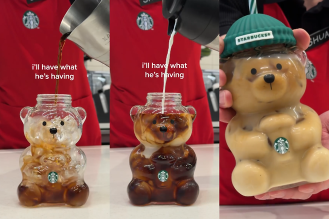 미국 스타벅스가 연말 한정으로 출시한 베어리스타 콜드컵. 사진=스타벅스 인스타그램 캡처