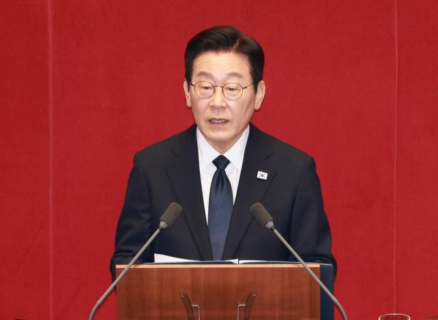 ▲이재명 대통령이 지난 4일 국회 본회의장에서 2026년도 정부 예산안 시정연설을 하고 있다. ⓒ연합뉴스