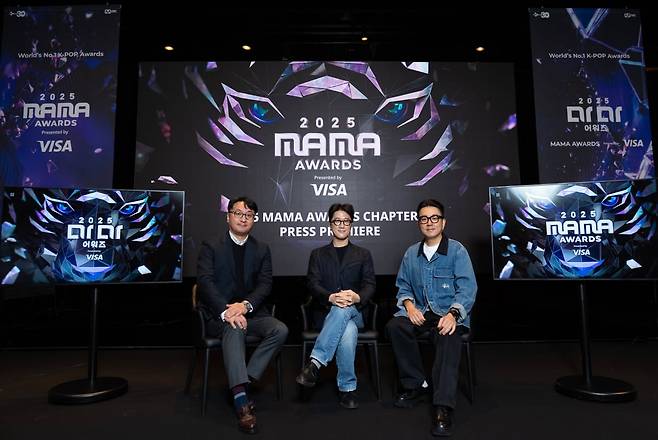 왼쪽부터 박찬욱 컨벤션사업부장, 마두식 PD, 이영주 PD/ 사진=CJ ENM