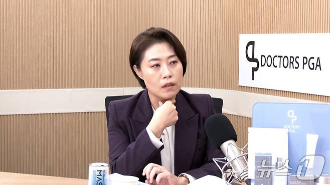 서지영 국민의힘 의원이 11일 뉴스1TV '팩트앤뷰'에 출연해 질문에 답하고 있다.(뉴스1TV '팩트앤뷰' 캡처)