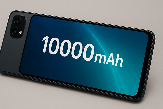 챗GPT로 생성한 1만mAh 배터리 탑재 스마트폰 이미지