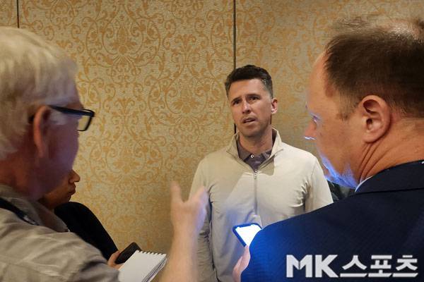 버스터 포지 샌프란시스코 사장이 인터뷰를 갖고 있다. 사진(美 라스베가스)= 김재호 특파원