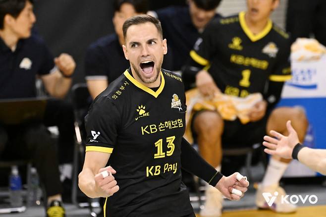 KB손해보험 비예나. /사진=한국배구연맹 제공