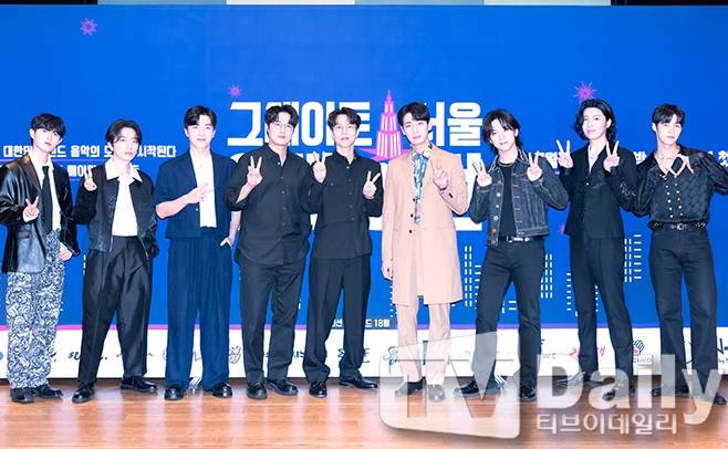 Mnet 그레이트 서울 인베이전 제작발표회 당시 사진