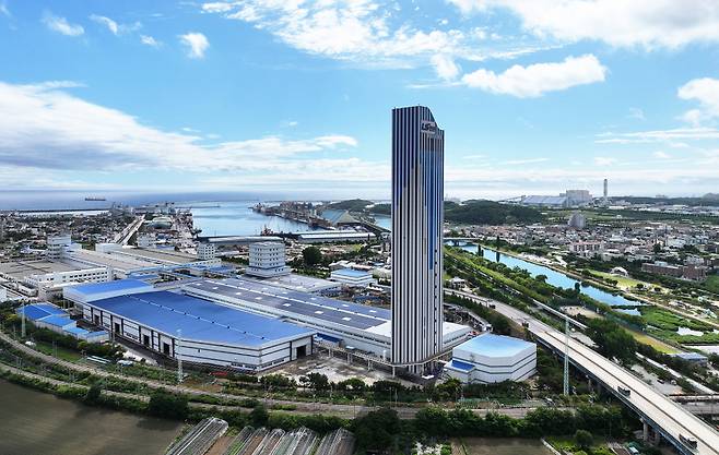 강원도 동해시 LS전선 HVDC(초고압직류송전) 전용 공장 전경. LS전선 제공