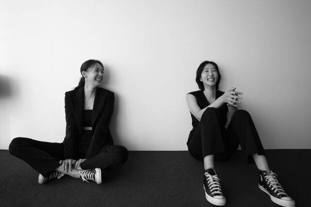 한송이 SBS스포츠 해설위원과 한유미 페퍼저축은행 코치