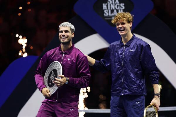 알카라스와 시너(사진=야닉 시너 공식 SNS)