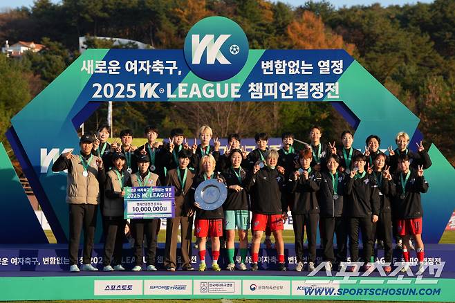 서울시청 준우승 사진제공=여자축구연맹