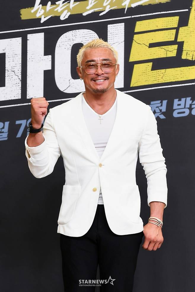 방송인 추성훈이 7일 오후 온라인으로 진행된 SBS 예능 '한탕 프로젝트 - 마이 턴' 제작발표회에 참석해 포즈를 취하고 있다. /사진제공=SBS 2025.08.07 /사진=이동훈 photoguy@