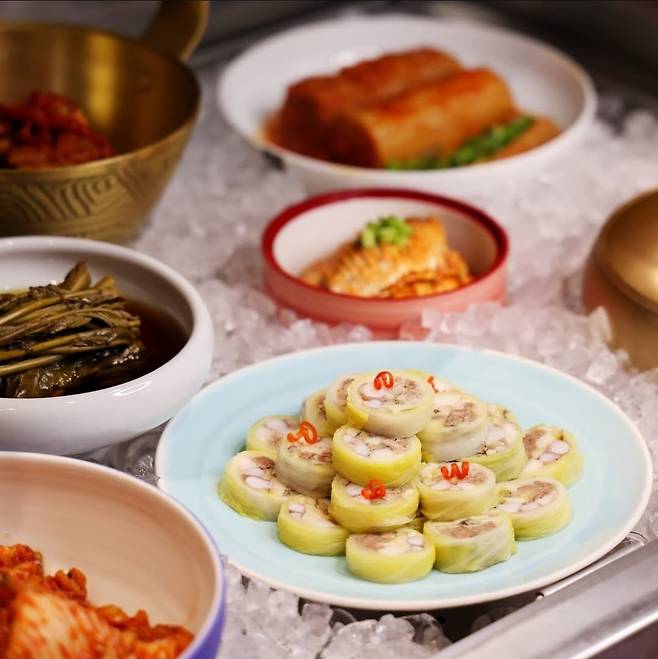 권숙수에서 제공되는 김치들. 인스타그램