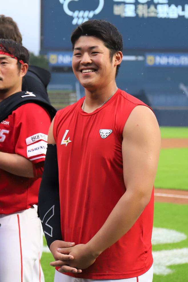 ▲ SSG 소속으로 선풍적인 인기를 불러모은 시라카와 케이쇼 ⓒSSG랜더스