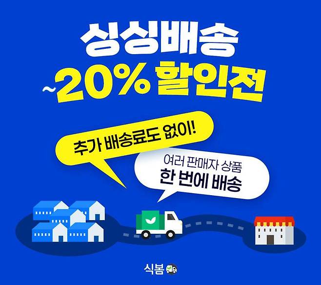 식봄, '싱싱배송' 본격 확대... 1만여 개 상품 최대 20% 할인전 / 출처=마켓보로