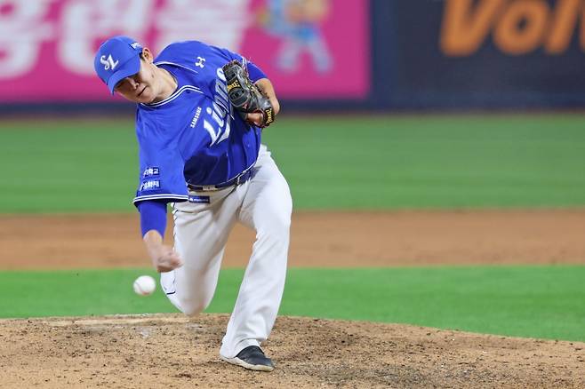 삼성 라이온즈 투수 김대우. /사진=삼성 라이온즈 제공