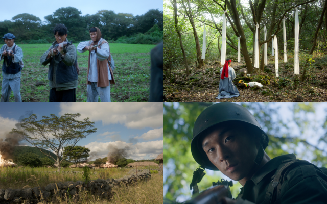 '한란'은 1947년 3월 1일을 기점으로 1948년 4월 발생한 소요 사태 및 1954년 9월 21일까지 제주도에서 발생한 무력 충돌과 그 진압 과정에서 많은 주민들이 희생된 사건을 다룬다. /㈜트리플픽쳐스