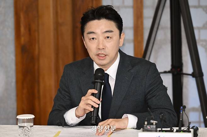 강훈식 대통령비서실장이 지난 9일 서울 종로구 국무총리공관에서 열린 고위당정협의회에서 발언하고 있다. 정지윤 선임기자