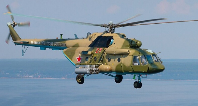 러시아의 Mi-8 헬리콥터 자료사진