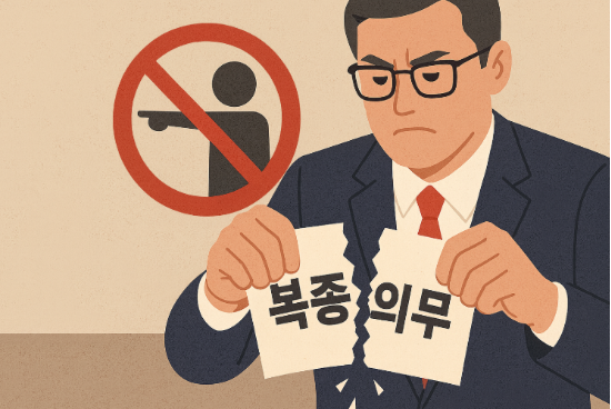76년간 유지된 공무원 ‘복종 의무’ 규정이 삭제될 전망이다. (사진=ChatGPT 생성 이미지)