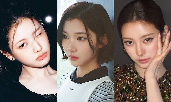 베이비돈크라이 이현, 하츠투하츠 지우, 미야오 안나(왼쪽부터). 사진 | 각 팀 SNS