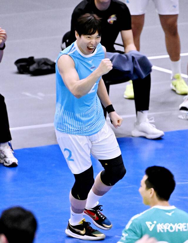 포효하는 한선수./KOVO