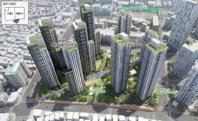 자양5구역 조감도