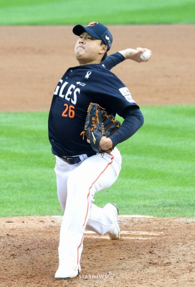 한화 시절 한승혁. /사진=김진경 대기자