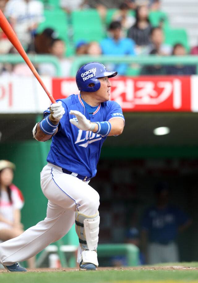 삼성 라이온즈 시절 최형우./삼성 라이온즈