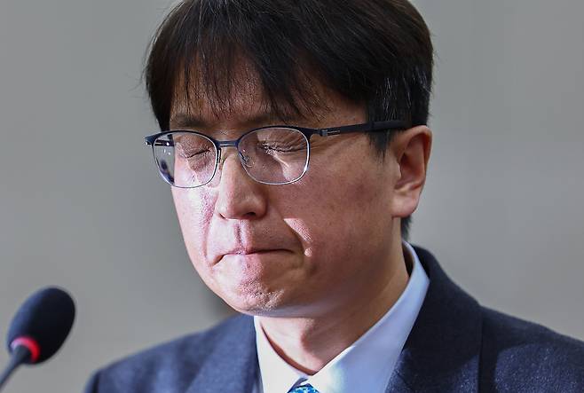 박대준 쿠팡 대표이사가 2일 서울 여의도 국회에서 열린 과학기술정보방송통신위원회 전체회의에 출석해 있다. 뉴시스