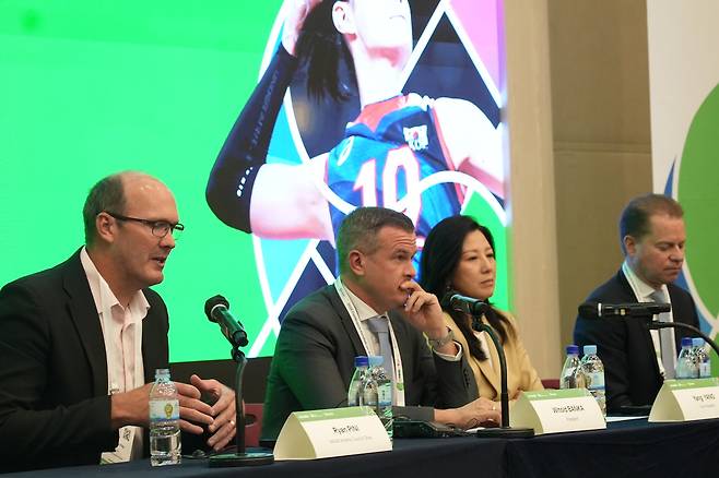 피니 WADA 선수위원장(맨 왼쪽)도 인핸스드 게임에 대해 안타까움을 전했다. (KADA 제공)