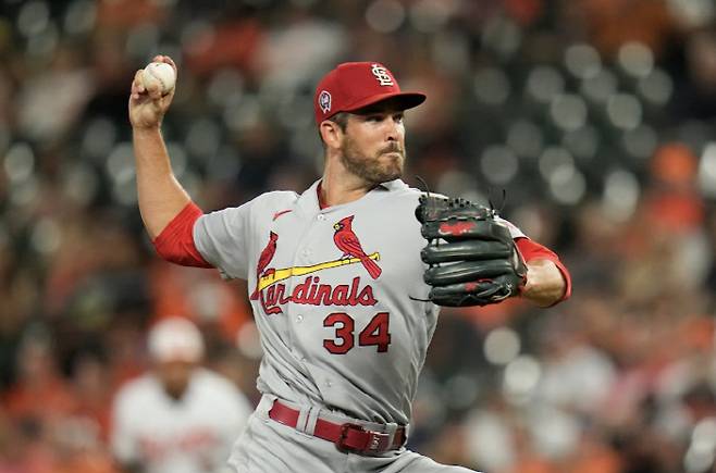 세인트루이스에서 뛰던 당시 드류 버하겐. AP연합뉴스