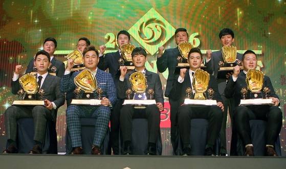 2016년 골든글러브 수상자들. 사진 KIA 타이거즈