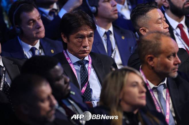 2026 FIFA 북중미 월드컵 본선 조 추첨식에 참석한 홍명보 감독. /AFPBBNews=뉴스1