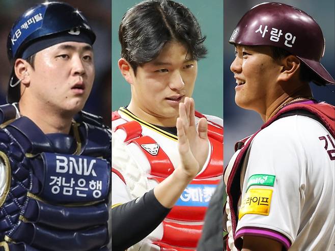 2025시즌 더욱 성장하며 가능성을 보인 NC 김형준, SSG 조형우, 키움 김건희(왼쪽부터). 사진제공|NC 다이노스·SSG 랜더스·키움 히어로즈