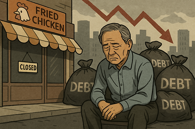 지난해 전국 법원에 접수된 전체 개인파산 신청자 3만9993명 중 43.4%에 해당하는 1만7370명이 60세 이상인 것으로 나타났다. ⓒChatGPT 생성 이미지 