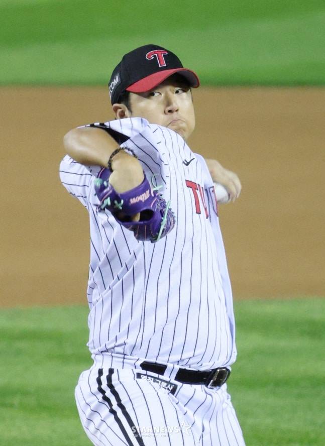 LG 송승기. /사진=김진경 대기자
