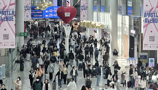 ▲ 인천공항 면세구역(제1여객터미널 3층)