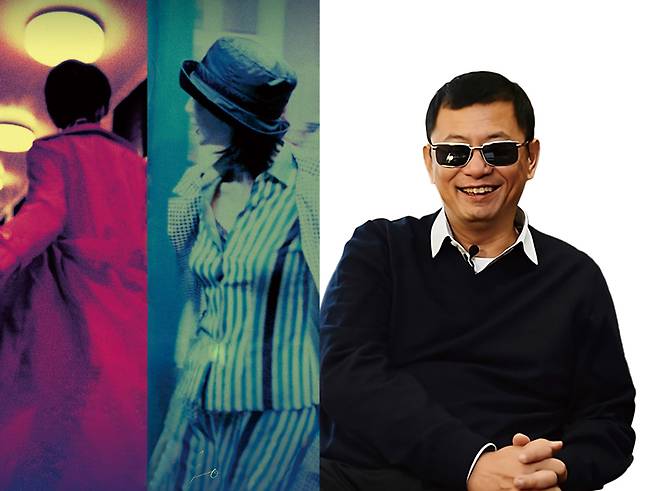 영화 《화양연화 특별판》 포스터와 왕가위 감독 ⓒ(주)디스테이션·뉴시스