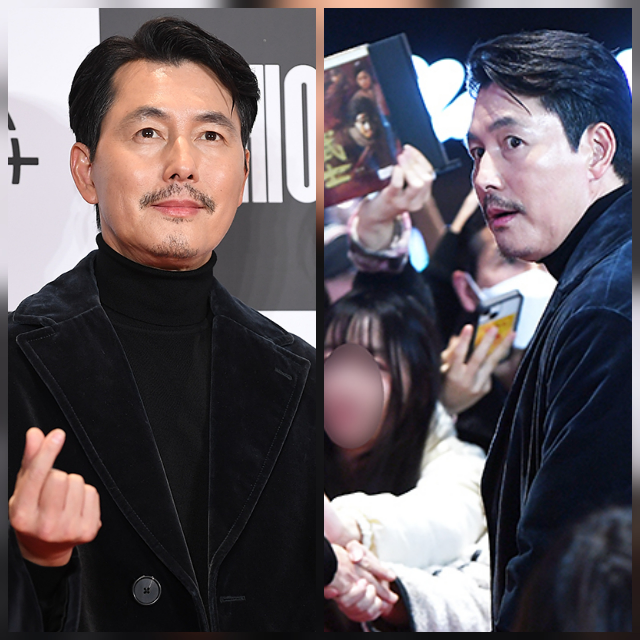 배우 정우성이 혼외자 논란과 혼인신고 이후 약 1년 만에 공식석상에 다시 섰다.사진=천정환 기자