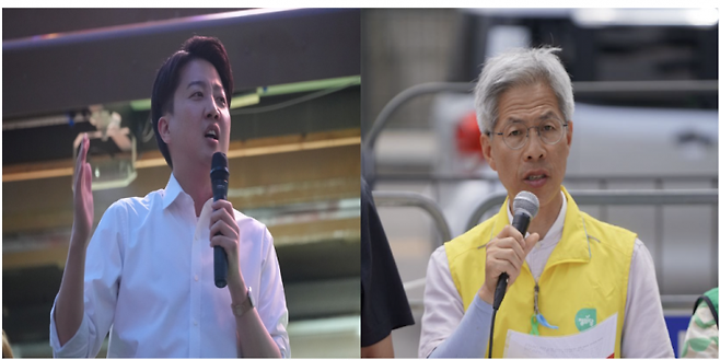 이준석 개혁신당 대표와 권영국 정의당 대표. 이준석 권영국 페이스북