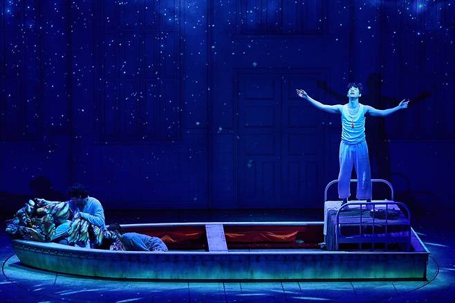 공연 ‘라이프 오브 파이’에서 열연을 펼치고 있는 배우 박정민. 에스앤코 제공