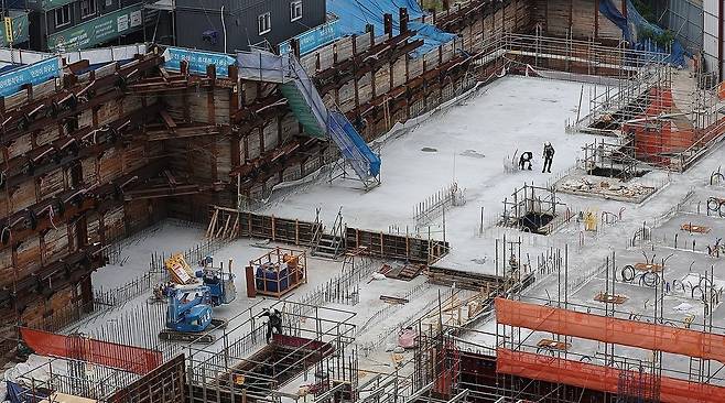 서울의 한 건설 현장. 연합뉴스