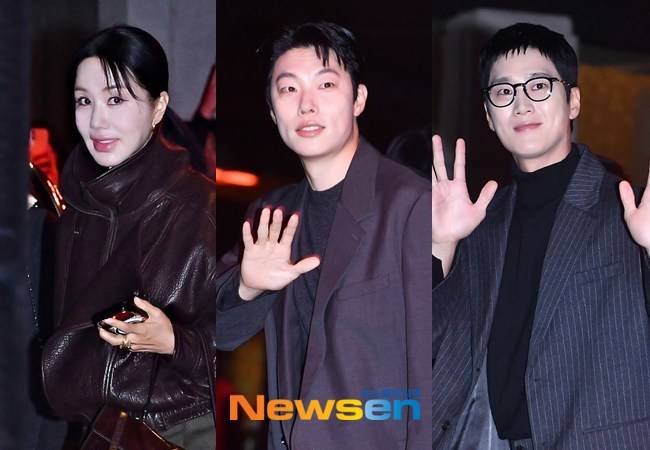 엄정화, 류준열, 안보현 /사진=이재하 기자